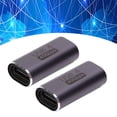 thumbnail image 4 of Type C To Type C Adapter, 40Gbps Data Transfer Support 8K 100W Fast Charging USB C To USB C Connector Female To Female Straight  For Laptop For Phone, 4 of 8