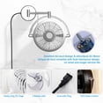 thumbnail image 3 of Parrot Uncle Wall Mount Fans Pull in Ceiling Fan with Folding Arm Crod with Plug, 10 Inch, White, 3 of 5