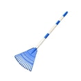 thumbnail image 4 of koolsoo Leaf Rake Steel 14 Tines Heavy Duty Kids Rake for Shrub Children Flower Beds blue, 4 of 9