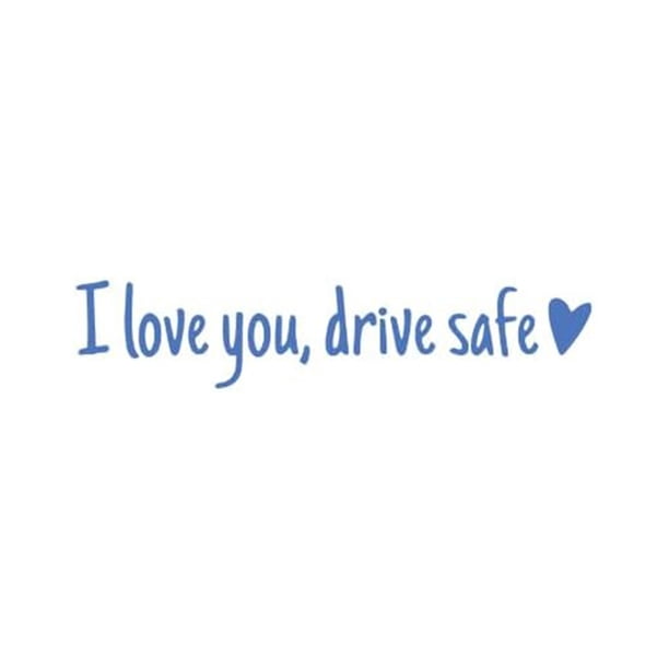 I You Driving Stickers Driving I You con pegatinas con corazón para el retrovisor y las ventanas. Adhesivos de vinilo. Accesorios para el coche y regalos para conductores.