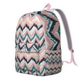 thumbnail image 2 of Women's Bohemian Zipper Backpack, Stylish Floral Print Rucksack with Front Pocket, Durable Lightweight Bag for School, College, Work Commute, Travel, Ideal Gift, 2 of 5