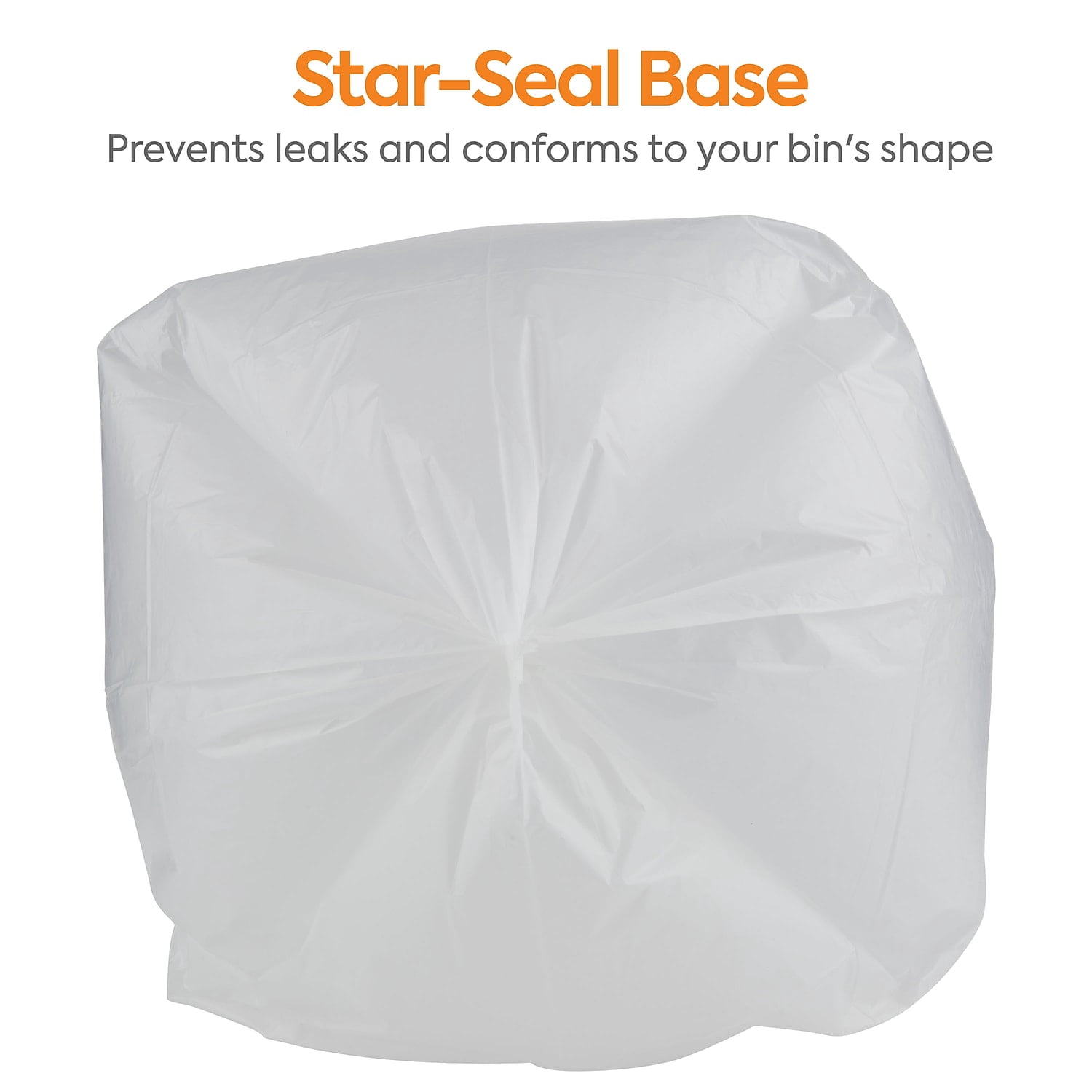 Staples Coastwide Professional 50-56 Gallon Trash Bag 43" x 48" High Density 22 mic Natural 150