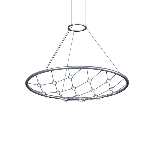 Sonneman 1897.16C Constellation Galaxy Matrix 38" Wide Led Suspension Multi Light Pendant