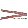 thumbnail image 4 of Unique Bargains 1 Pc Scarf Headband Argyle Neck Scarf for Women Pink Green, 4 of 5