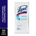 thumbnail image 1 of LYSOL® WIPES Flat Pack - SIMPLY™ , Natural Cleaner, Lightly Scented, 50 wipes, 1 of 1