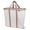Cream Herringbone, variant on CleverMade Collapsible Laundry Caddy Tote Hamper 2 Pack 64L, Denim Gray