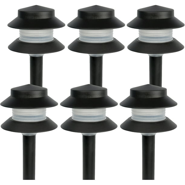 PARADISE NEW GL22627 Black Low Voltage Plastic 4W Path Light (6 Pack