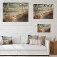 thumbnail image 4 of Designart "Winter Reverie at the Beach III" Nautical & Beach Print on Natural Pine Wood, 4 of 5