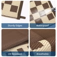 thumbnail image 2 of Outdoor Rug – Waterproof Reversible Modern Geometric – Plastic Straw, Weather Resistant – Portable Camping Mat – Garden, Backyard & Balcony, 2 of 8