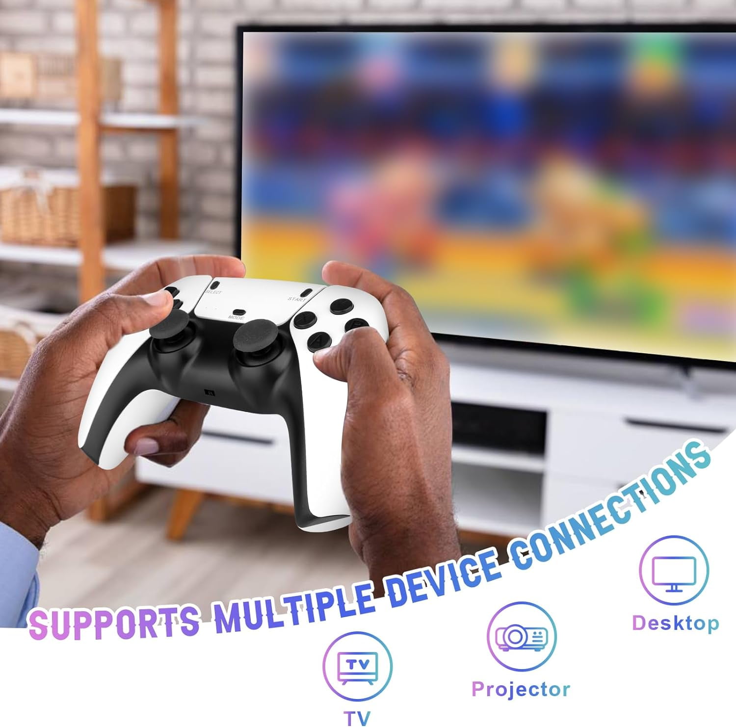 Retro Game Console, 64G 20000+ Games Nostalgic Game Stick, 4K HD Output, Retro Games TV Stick with 23 Emulators, Dual 2.4G Wireless Controllers, Nostalgic Gift for Family, Friends, and Children