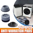 thumbnail image 2 of 4 Uds. Almohadillas antivibración universales para lavadora, alfombrilla de goma para pies, almohadilla antivibración, Base de pie de elevación de muebles reductora de ruido Tan Jianjun unisex, 2 of 2