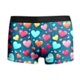 thumbnail image 4 of Yuncity Mens Valentines Day Boxer Briefs Underwear Funny Lips Print Soft Underpants Sky Blue L, 4 of 5