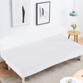 thumbnail image 3 of DYstyle Armless Sofa Slipcover,Folding Sofa Bed Futon Cover Stretch Solid 63 x 75 in, 3 of 5