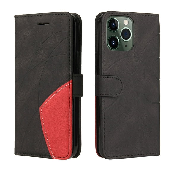 Shockproof Leather Case Compatible With iPhone 12 Pro, Stand Card Slot Cover Wallet Case