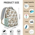 thumbnail image 6 of Wild Bear Design Backpack – Brown Cartoon Polar Bear Print with Forest and Winter Hunting Pattern for, 6 of 6