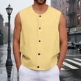 thumbnail image 2 of Pocket Vest Sleeveless Jacket Workwear Outdoor Casual Athletic Tank Top, 2 of 5