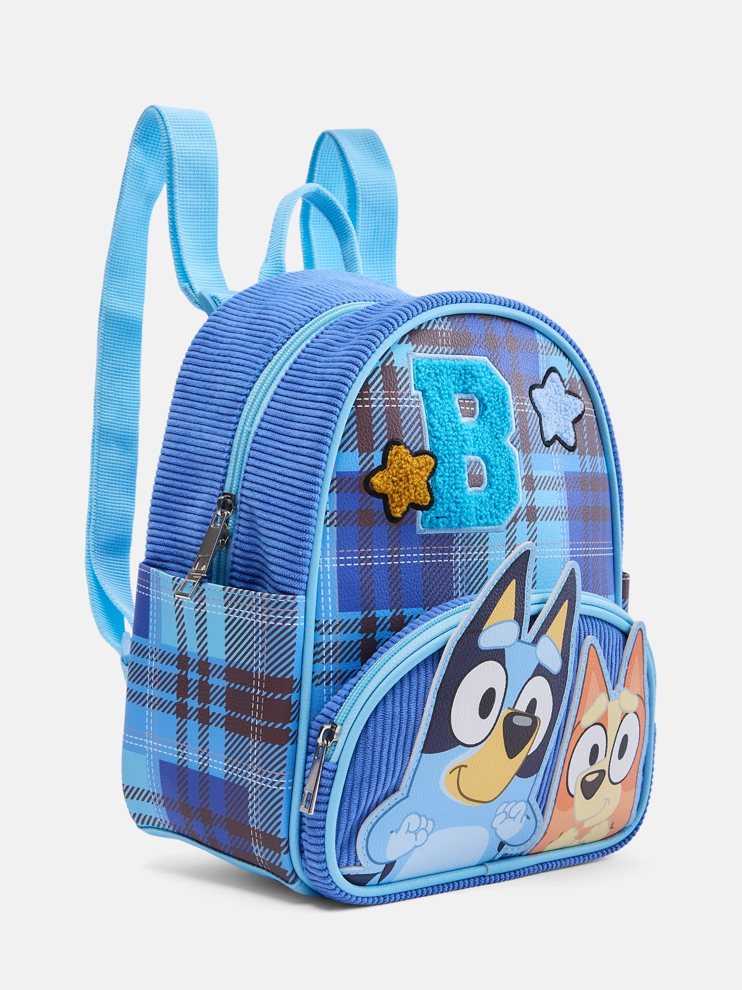 Bluey Unisex B Is for Bluey 10.5" Mini Backpack, Blue