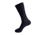 thumbnail image 2 of Men's Plus Size Knee High Socks for Autumn and Winter, Extra Large Long Stockings for Big and Tall Men, Warm Thermal Hosiery, Navy, Size 43, 2 of 8