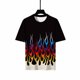 thumbnail image 5 of Lilgiuy Deals - Camisetas gráficas novedosas para mujer, camisetas con estampado de llamas y fuego, camisetas casuales de verano de manga corta, camisetas básicas holgadas en rojo, 5 of 8