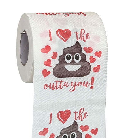 HYEASTR Funny Valentine’s Day Gag Gift Toilet Paper Roll Valentine Joke Gift for Boyfriend Girlfriend Husband or Wife