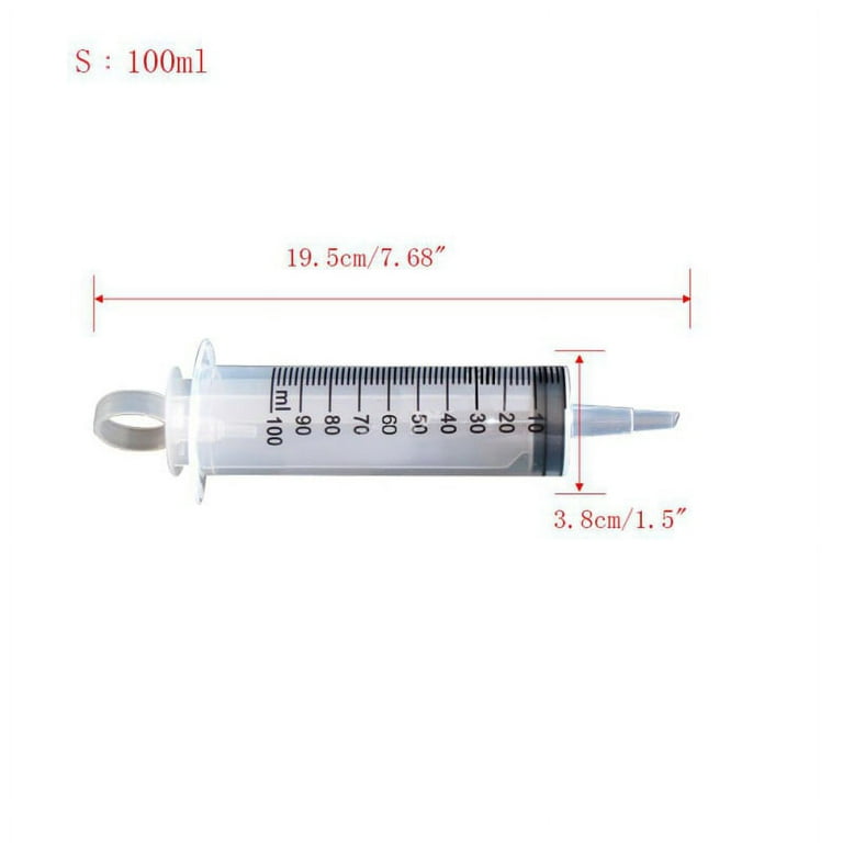 1x Seringue 100ml Mesure Nutritif Santé Disposable Stérile Large