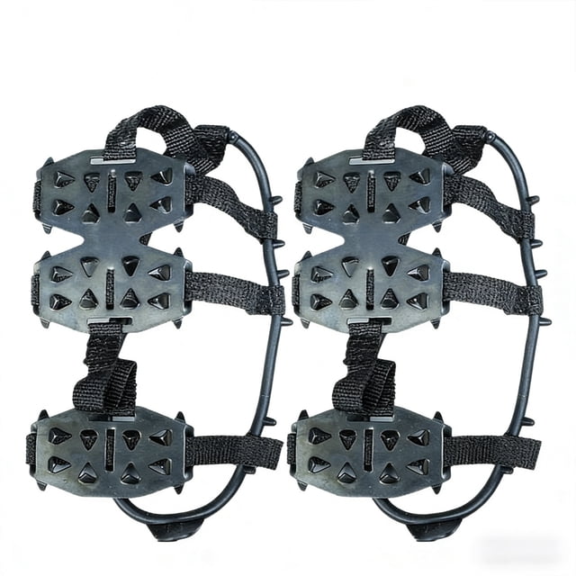 Chaussures Miniatures en Acier Inoxydable pour l'Escalade sur Glace. Crampons de Traction pour la Marche. Chaussures sur Glace. et Chaussures à Prise. pour la Marche, le Jogging, l'Escalade sur Roche et la Randonnée.