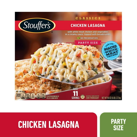 Stouffer's Chicken Lasagna Party Size Frozen Meal, 96 oz (Frozen)