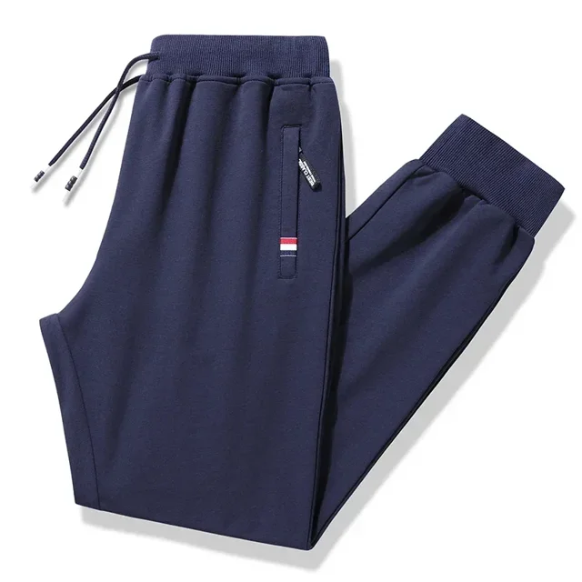 Pantalones deportivos de algodón para hombre, chándal de cintura elástica, holgado, para gimnasio, Otoño, M- 8XL