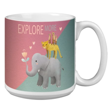 Jumbo Coffee - Tree-Free Greetings Elephant and Friends Jumbo Mug -XM63355