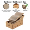 thumbnail image 4 of Caja de cartón para gatos RUBMEOW 5 piezas de tabla de rascar reversible, 4 of 5