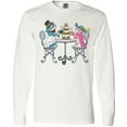 thumbnail image 3 of Inktastic Colorful French Poodles With Tea Long Sleeve T-Shirt, 3 of 5