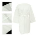 thumbnail image 1 of BESTYASH 6 Pcs Cotton Shower Robe Disposable Body Wraps Lightweight White For Sauna Beauty Salon, 1 of 8