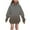 Orange B, variant on Zpanxa Big Girls Line Pattern Hooded Sweatshirt, Soft Brushed Interior Pullover with Kangaroo Pocket for School Wear 3-14 Years