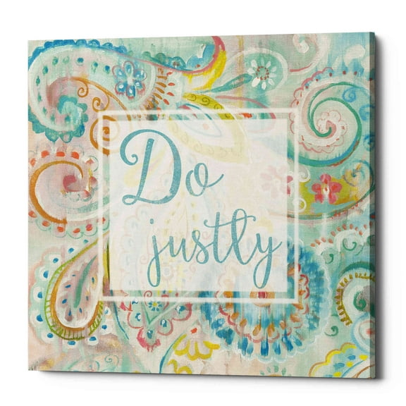 Epic Graffiti 'Spring Dream Paisley II Pink Sentiment' by Danhui Nai, Canvas Wall Art, 18"x18"