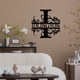 thumbnail image 5 of Decoración para el hogar, decoración de habitaciones, decoración de paredes: 21 letras decorativas hechas de metal y hierro. Arte en hierro para la pared., 5 of 6