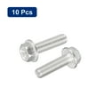 thumbnail image 3 of Uxcell M5x18mm Phillips Hex Head Flange Bolts, 10 Pack 304 Stainless Steel Screws, 3 of 5
