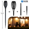 thumbnail image 6 of 6 Pack Outdoor Flickering Solar Light, CATGOOD LED Solar Flame Lights, Waterproof Solar Torch Lights, Pathway Torch Lights for Garden Patio Decoration, 6 of 11