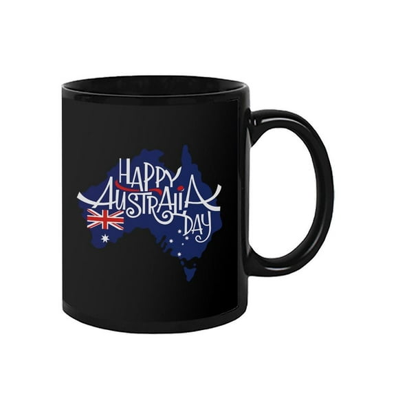 Australia Day Fun Lettering Mug - Image by Shutterstock,