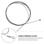 ROSENICE 10 Pcs Cable Guide The Wire Cables Organizer Include Hook Silver