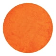 thumbnail image 3 of Unique Loom Solid Shag Collection Area Rug (7' 1" Round Tiger Orange), 3 of 7