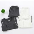 thumbnail image 3 of WBQ Ultra Soft Pajama Set Round Neck Long Sleeve Pj Pants Set Sleepwear, 3 of 6