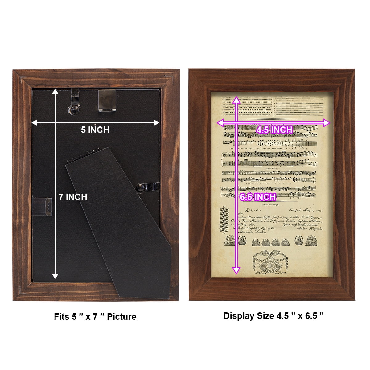 Deckled Encyclopediae V (AS) -Framed Print w/glass-Chestnut