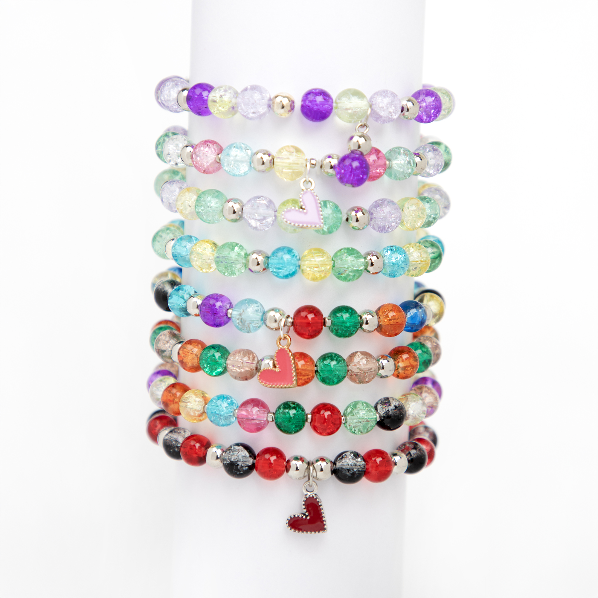 Cousin DIY Crackle Bead and Charm Jewelry Kit for Creative Craft Projects