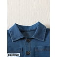 thumbnail image 6 of Infant Boys Summer 2PCS Shorts Sets Short Sleeve Button Tops and Denim Shorts Sets, 6 of 9