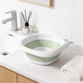 thumbnail image 6 of Collapsible Washbasin 10.04x6.89x4.13in Portable Plastic & Silicone Sink for Camping Travel Outdoor Laundry Green, 6 of 8