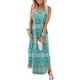 thumbnail image 1 of Vestido de verano SAMPEEL maxi vestido de verano con cuello en V para vacaciones en la playa, 2XL, 1 of 6