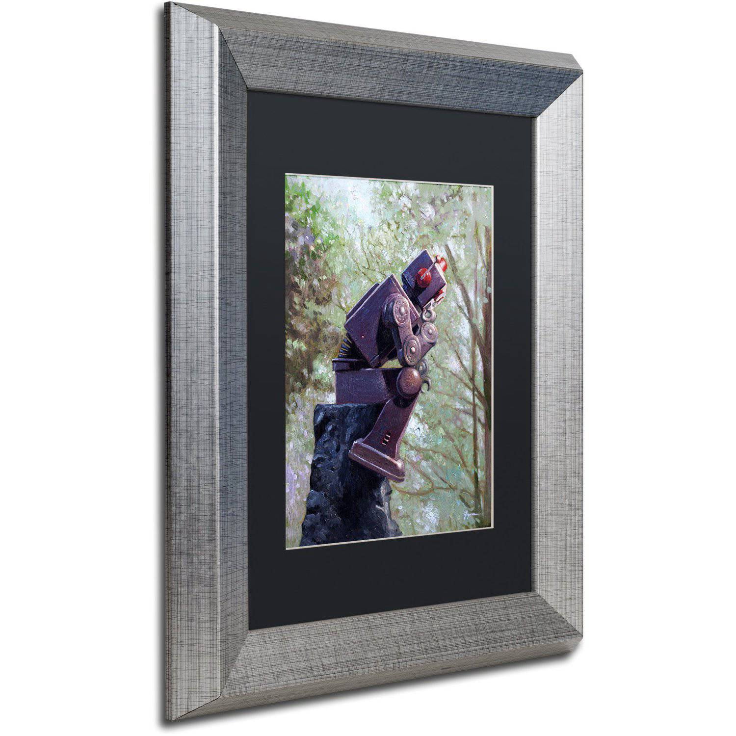 Eric Joyner 'The Collator' Black Matted Framed Art