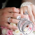 thumbnail image 1 of Anillos para mujer, regalos para mujer, anillo de diamantes de moda para pareja, propuesta de matrimonio, anillo de circón, anillo, 1 of 2