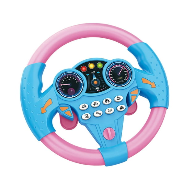 Kids Driving Simulator Toy Simulated Driving Controller Interactive Early Education Sounding Toy Steering Wheel Toy for Games Role Play