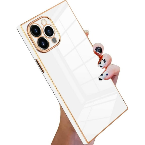 Case Compatible with iPhone 11 Pro Max Luxury Cute Plating Design  Case Full-Body Anti-Scratch Shockproof Bumper Protective Cover for iPhone 11 Pro Max 6.5 Inch White